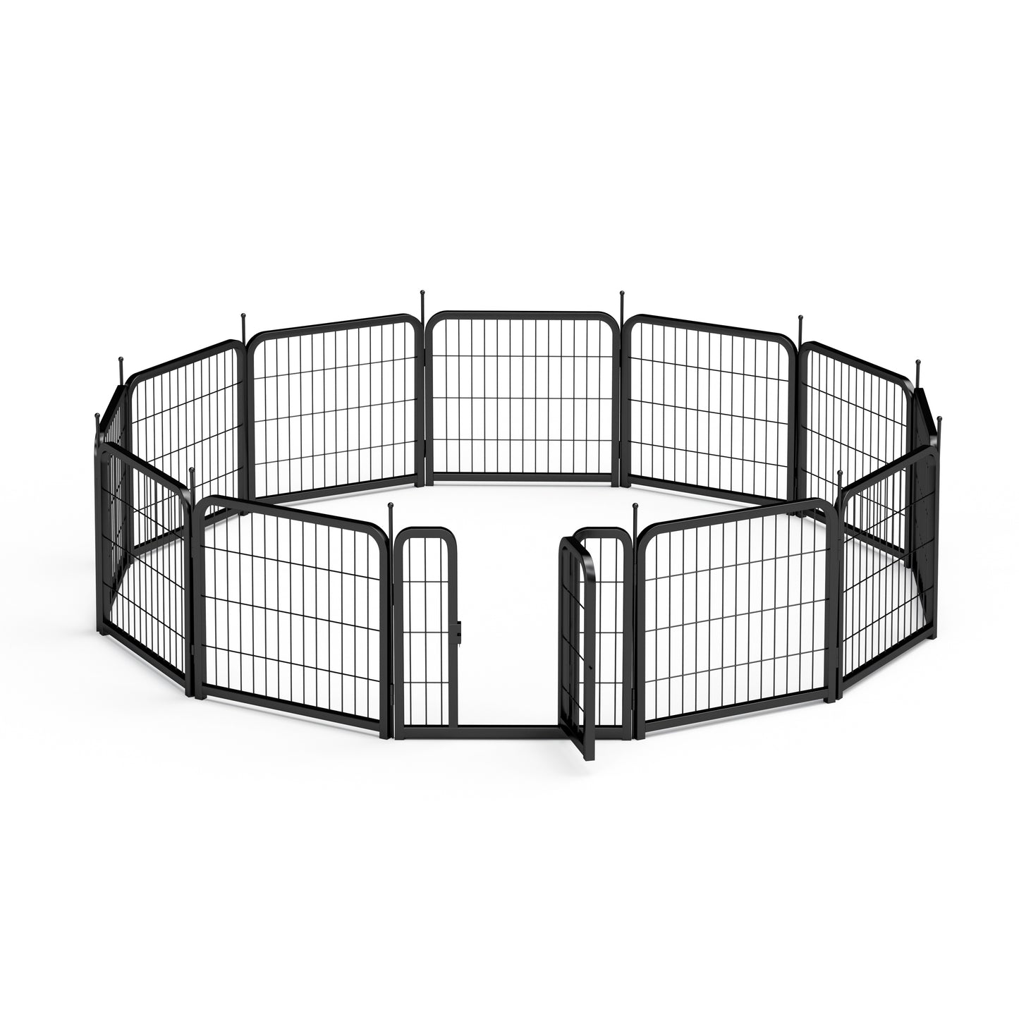 AWQM Outdoor Dog Fence, 12 Panel Dog Fence 24 Inch Small Dog Pet Fence