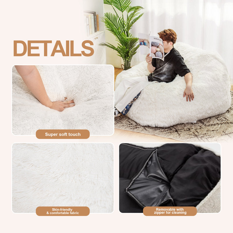 AWQM Faux Fur Classic Bean Bag