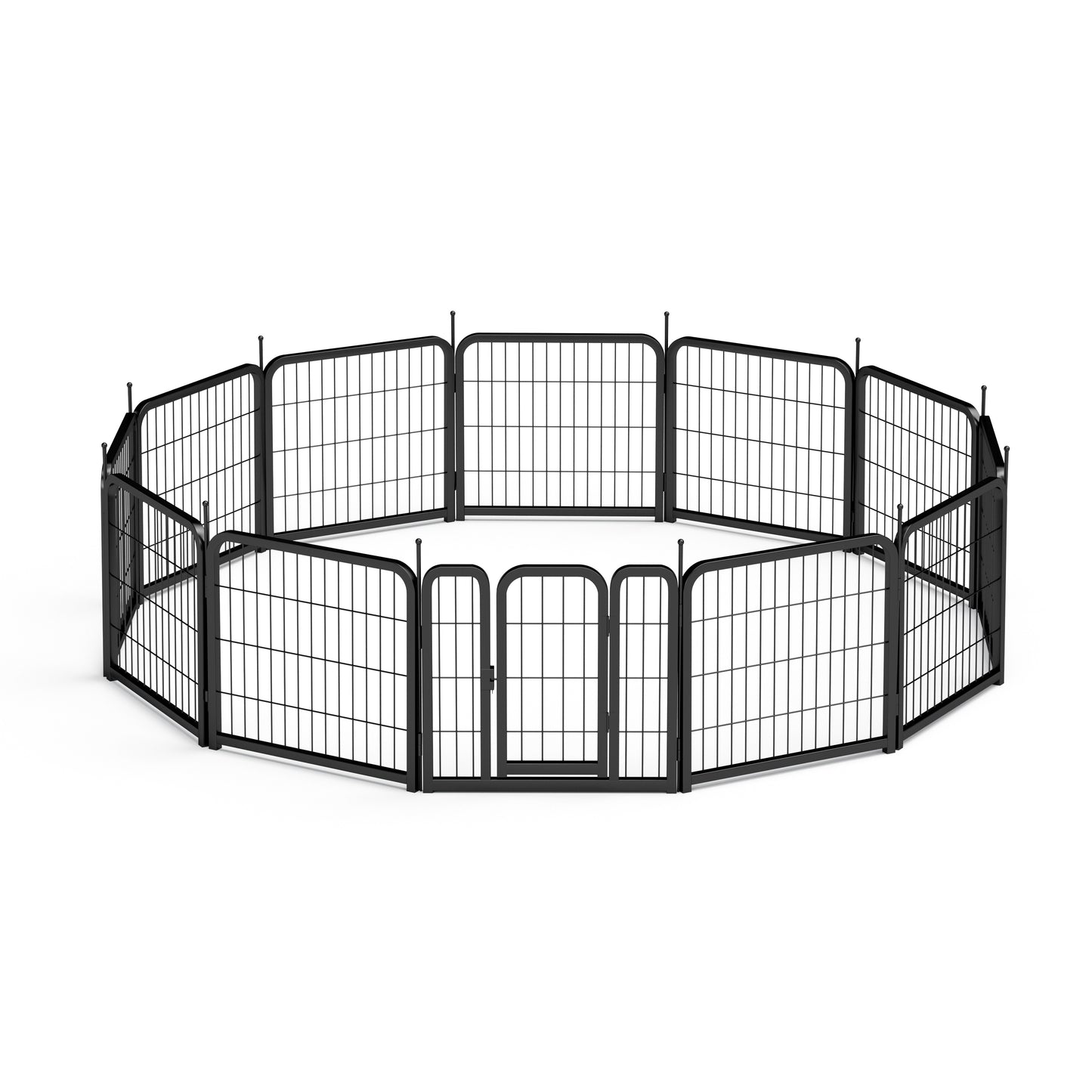 AWQM Outdoor Dog Fence, 12 Panel Dog Fence 24 Inch Small Dog Pet Fence
