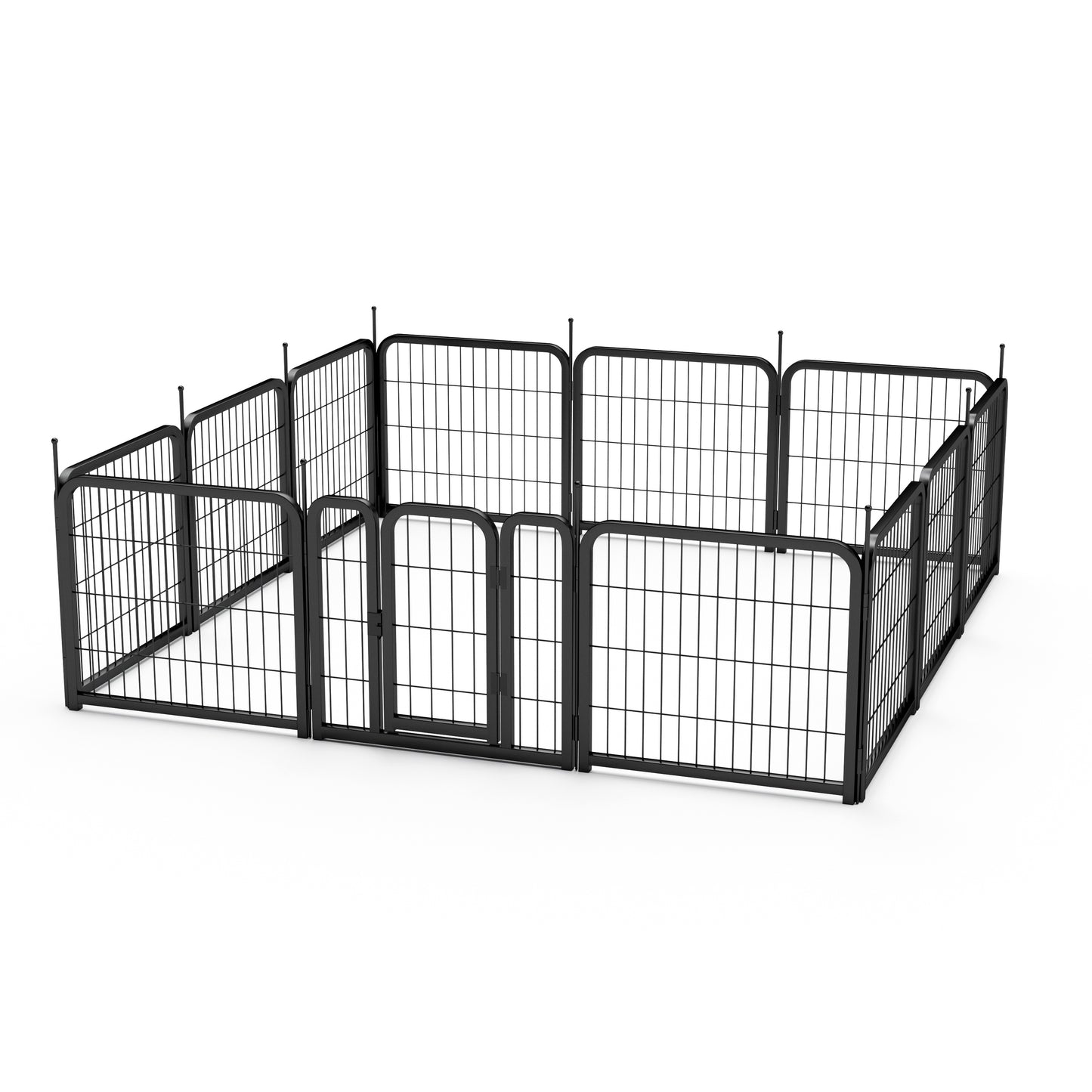 AWQM Outdoor Dog Fence, 12 Panel Dog Fence 24 Inch Small Dog Pet Fence