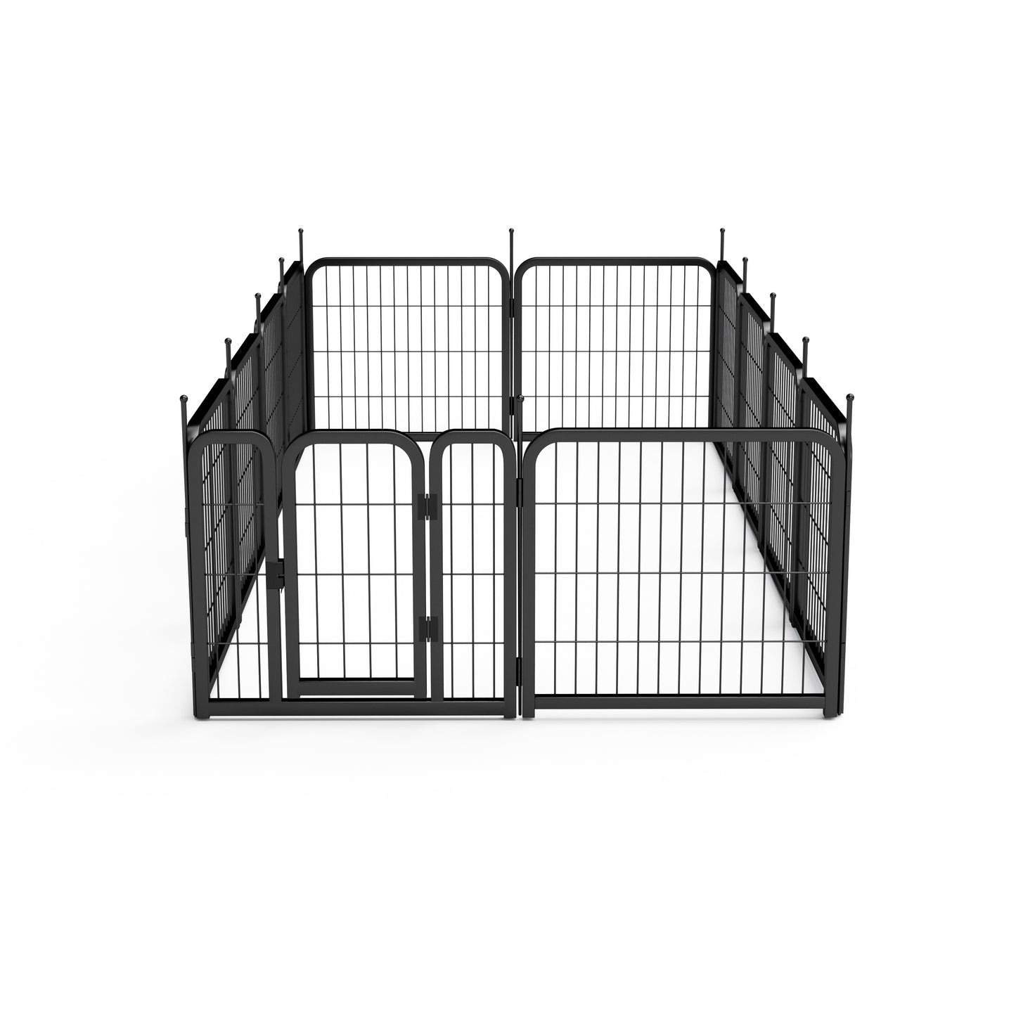 AWQM Outdoor Dog Fence, 12 Panel Dog Fence 24 Inch Small Dog Pet Fence