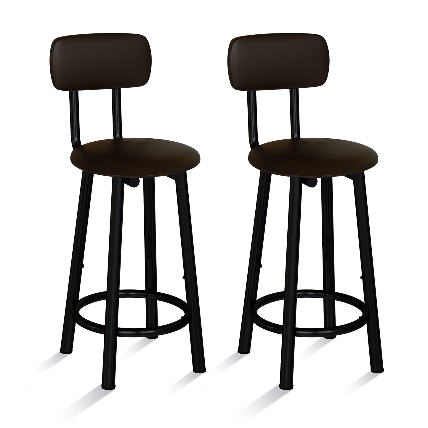 AWQM Bar Stool 2-Piece Set PU Material