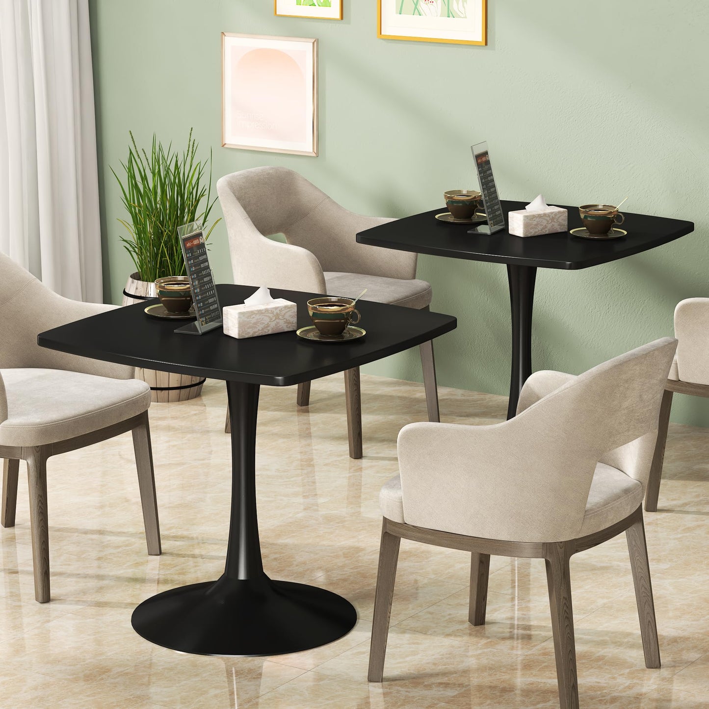 AWQM Square Dining Table, 2-4 persons