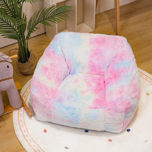 AWQM Kids Bean Bag Chair, Modern Rainbow Color Bean Bag Sofa