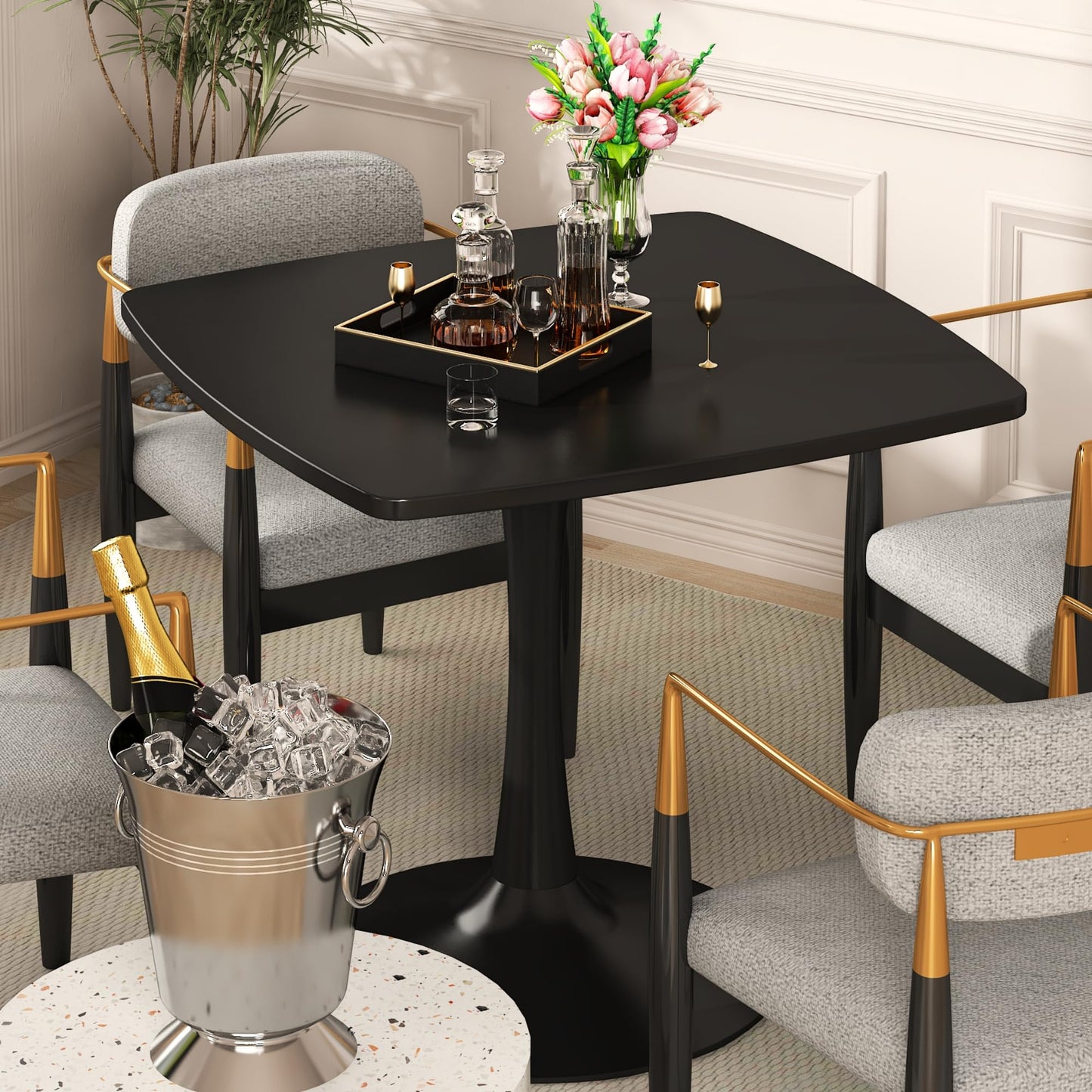 AWQM Square Dining Table, 2-4 persons