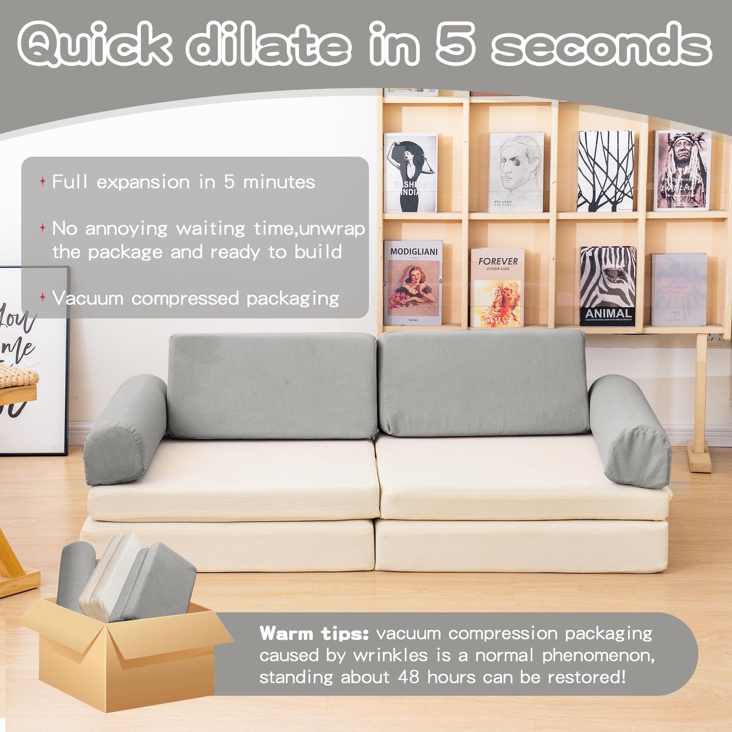 AWQM Modular children's play sofa