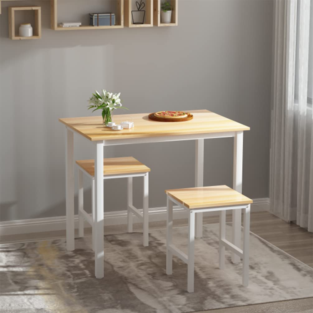 AWQM Industrial Small Dining Table, Dining Table for 2