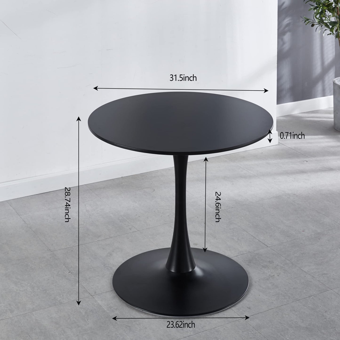 AWQM 32-Inch Modern Round Dining Table, Tables for 2-4