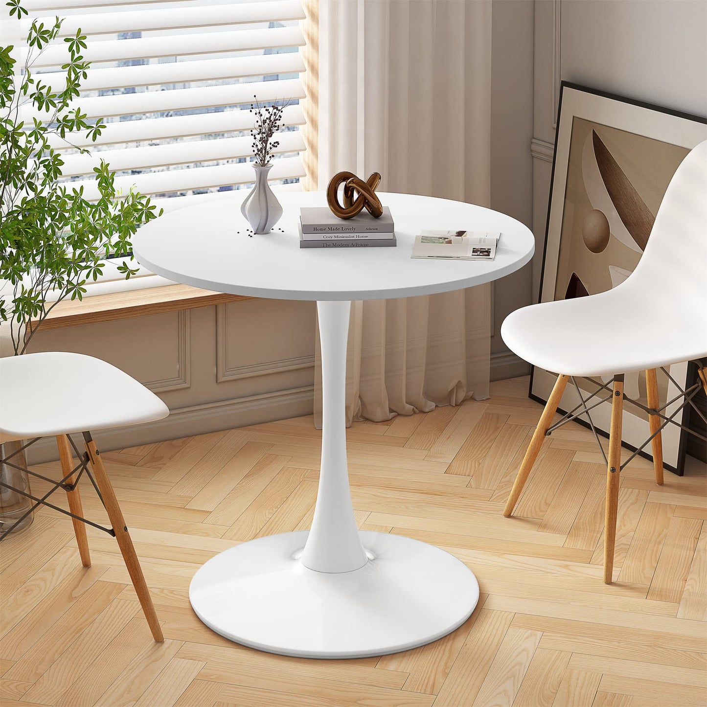 AWQM 32-Inch Modern Round Dining Table, Tables for 2-4