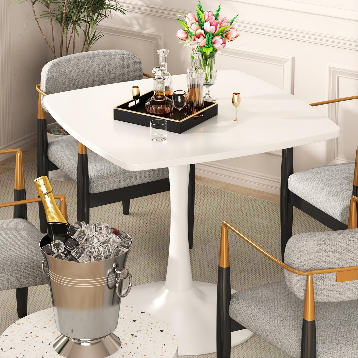 AWQM Square Dining Table, 2-4 persons