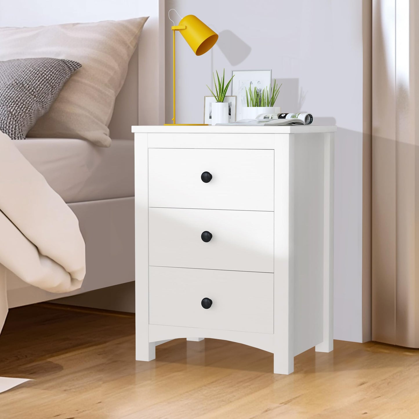 AWQM Nightstand, Bedroom Nightstand, Modern Bedside Sofa Cabinet