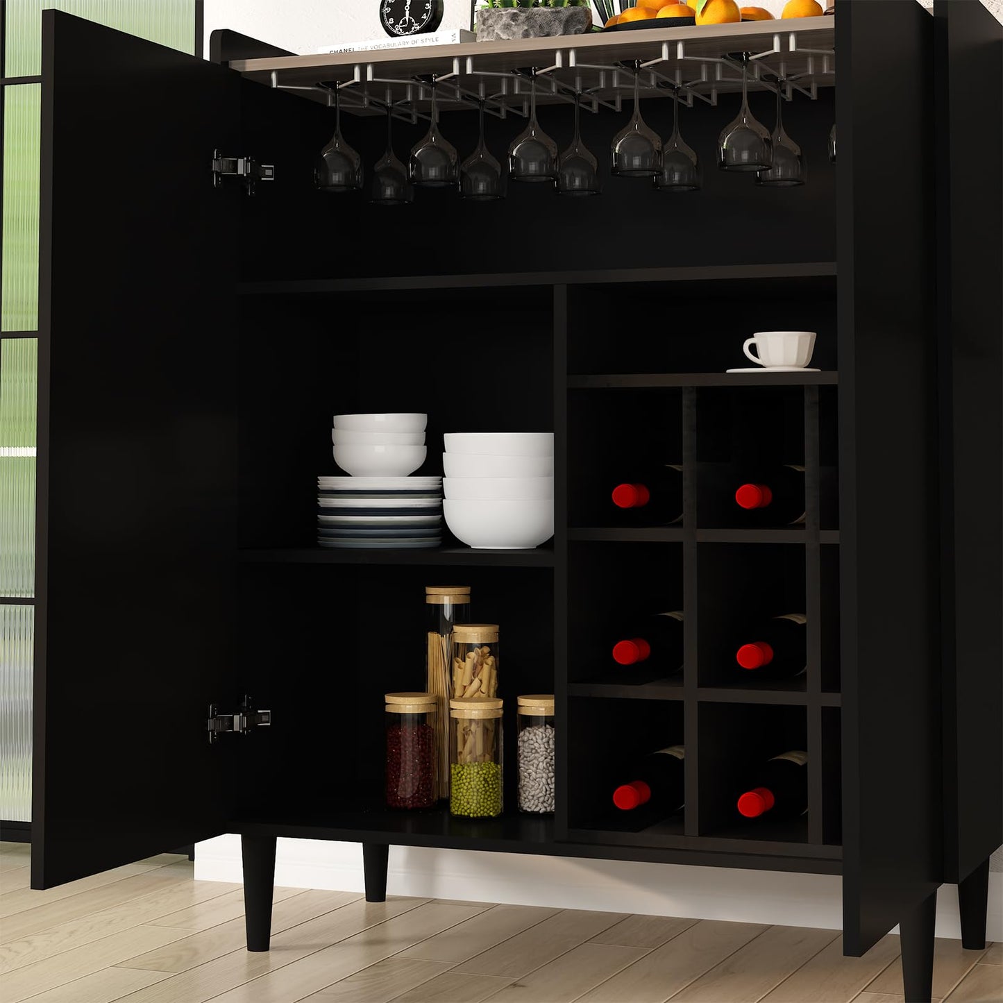 AWQM Bar cabinets, industrial bar cabinets for liquor and glasses