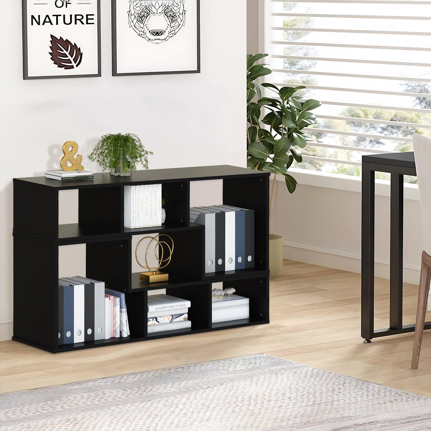 AWQM TV cabinet base frame, 2 piece cube bookshelf freestanding tv cabinet base frame