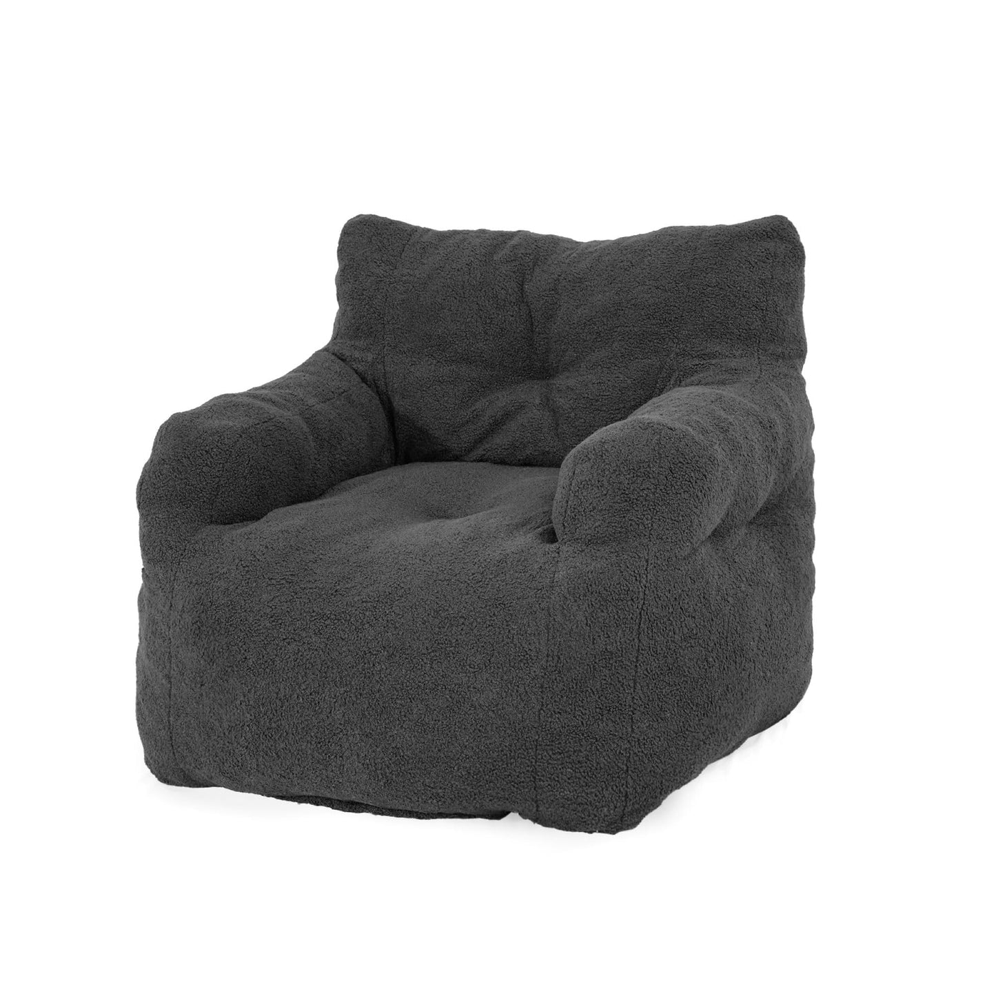 AWQM adult bean bag chair, fur bean bag sofa, memory foam large bean bag chair