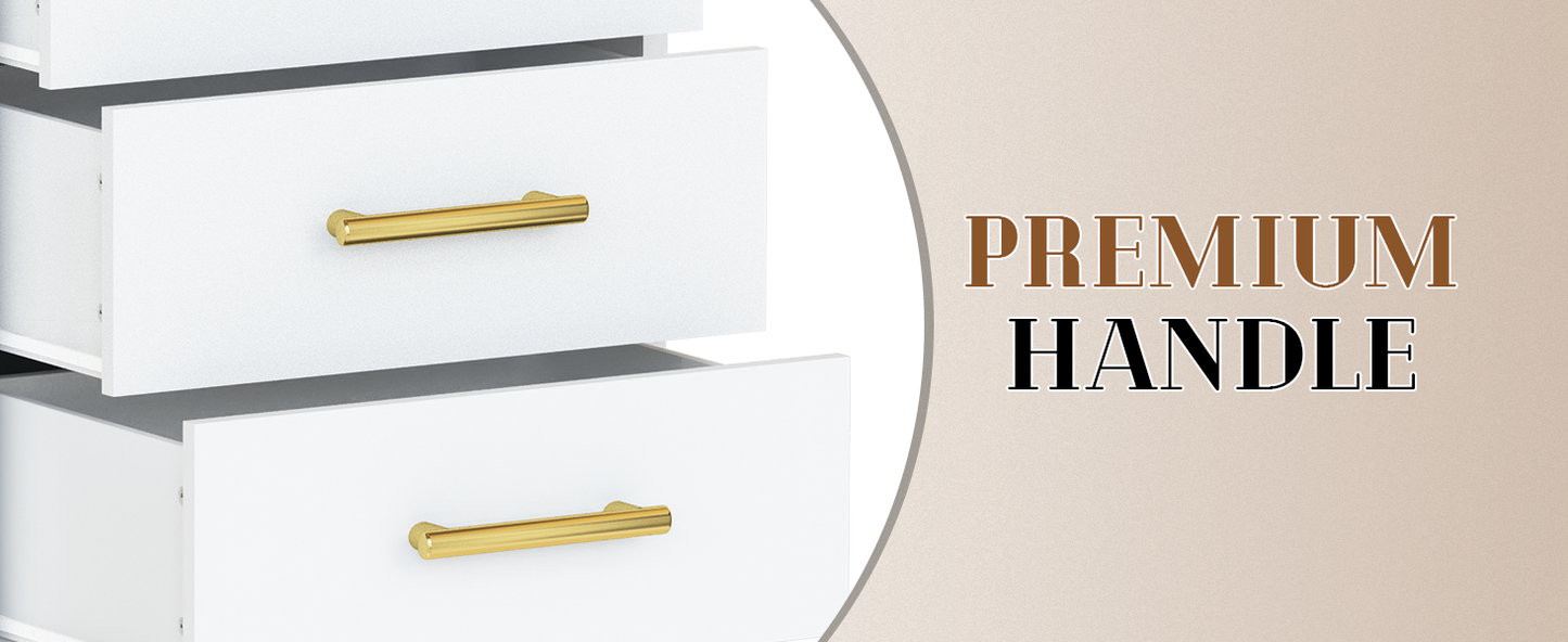 AWQM Mobile File Cabinet, 2 Lockable Rollers, File Storage Cabinet for Home Office