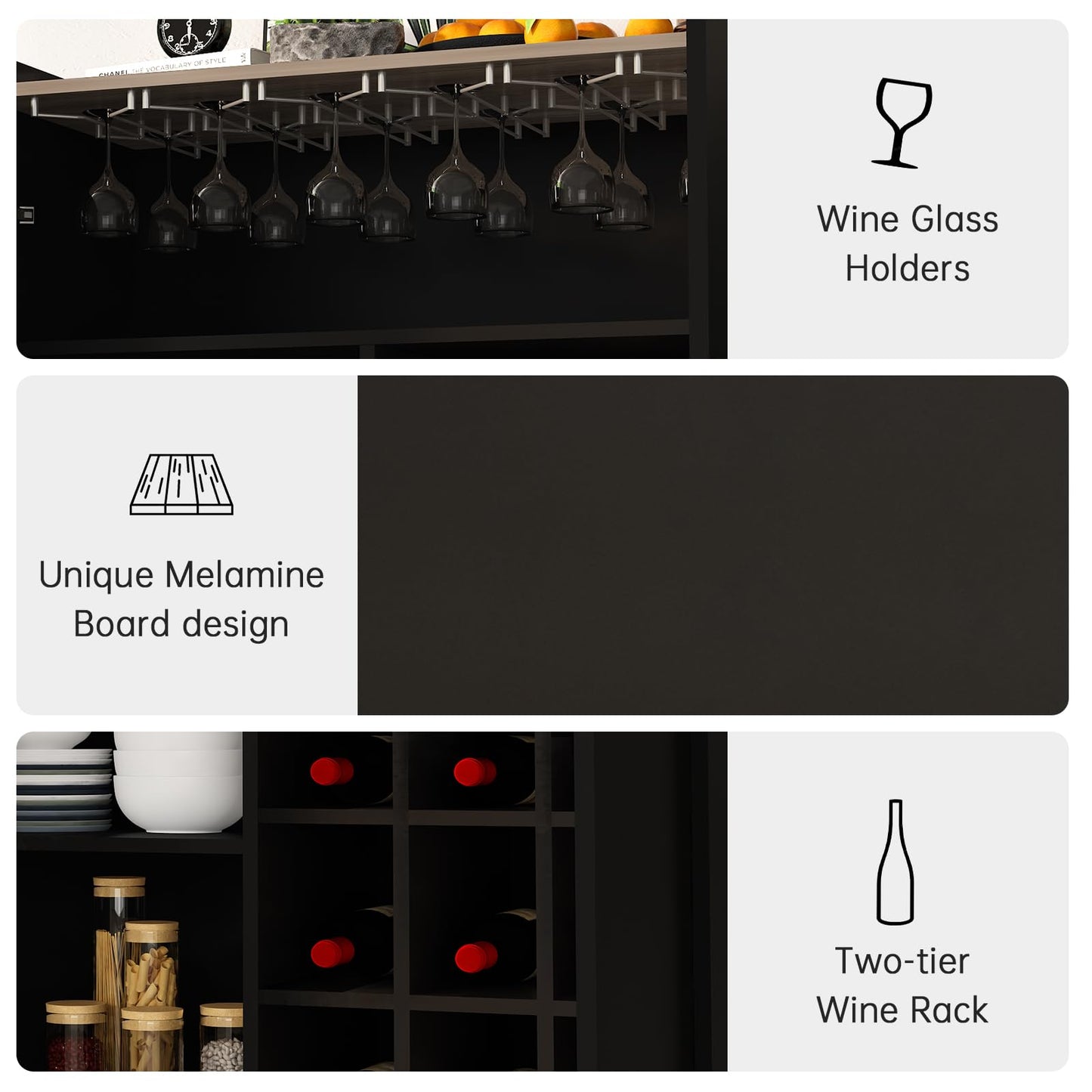 AWQM Bar cabinets, industrial bar cabinets for liquor and glasses