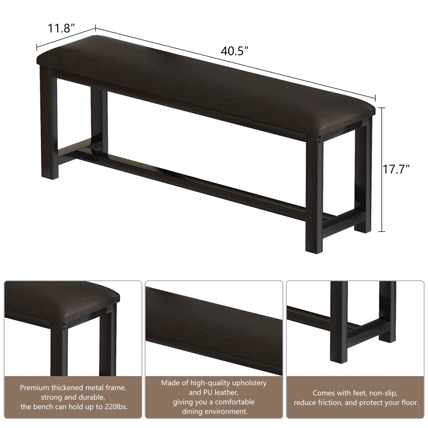 AWQM Marble Dining Table Set for 4 for 4 people