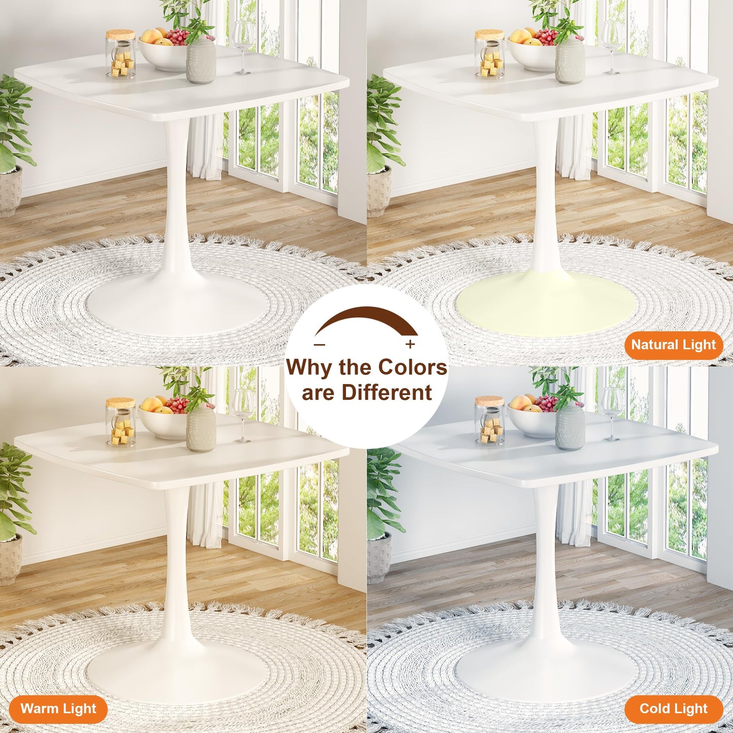 AWQM Square Dining Table, 2-4 persons