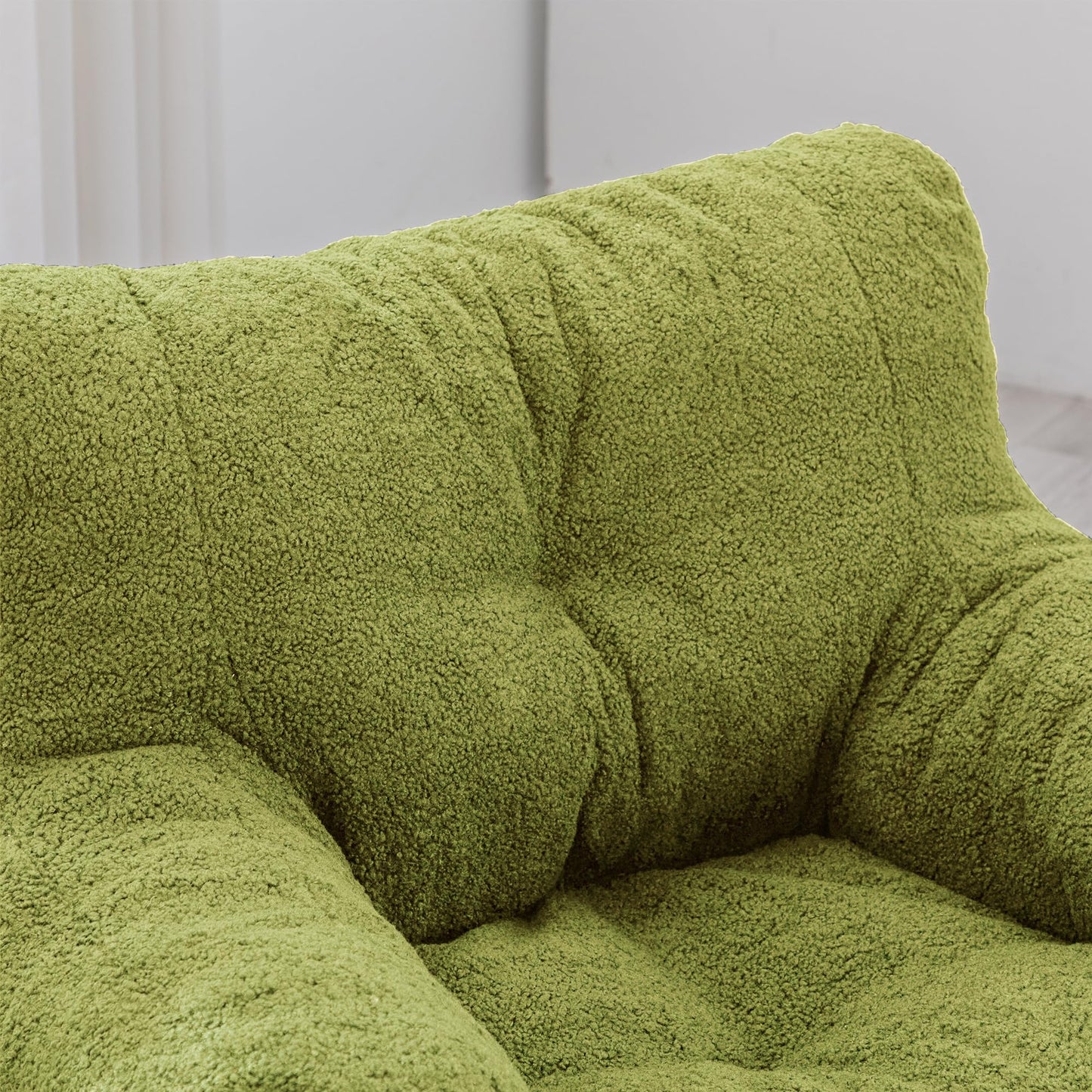 AWQM Bean Bag Chair, Tufted Soft Padded Bean Bag Chair, Lazy Susans