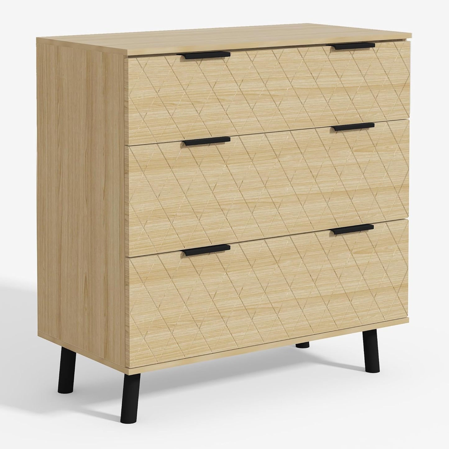 AWQM 3 Drawer Modern Dresser Large Capacity Drawers