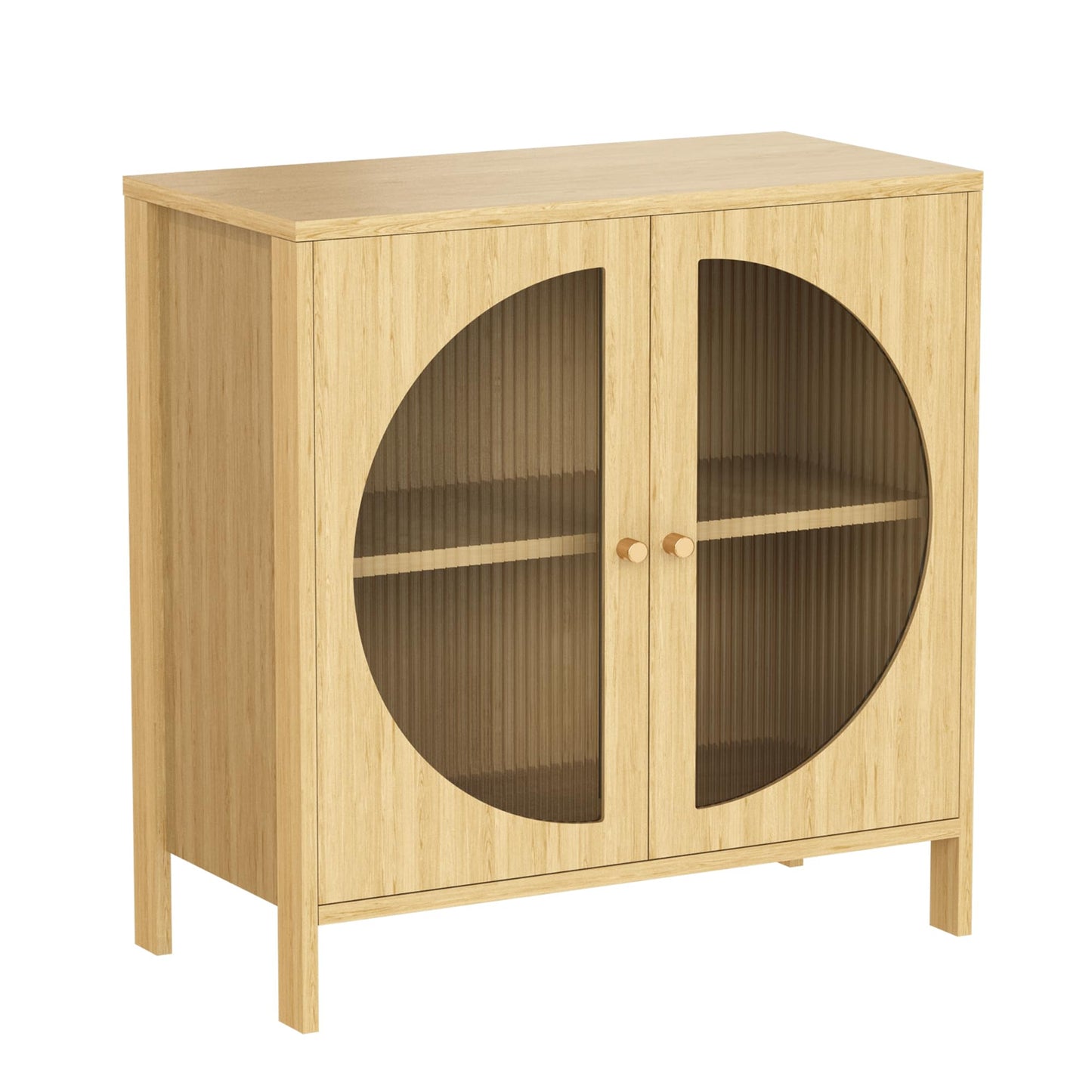 AWQM Decorative Storage Cabinet with Glass Doors