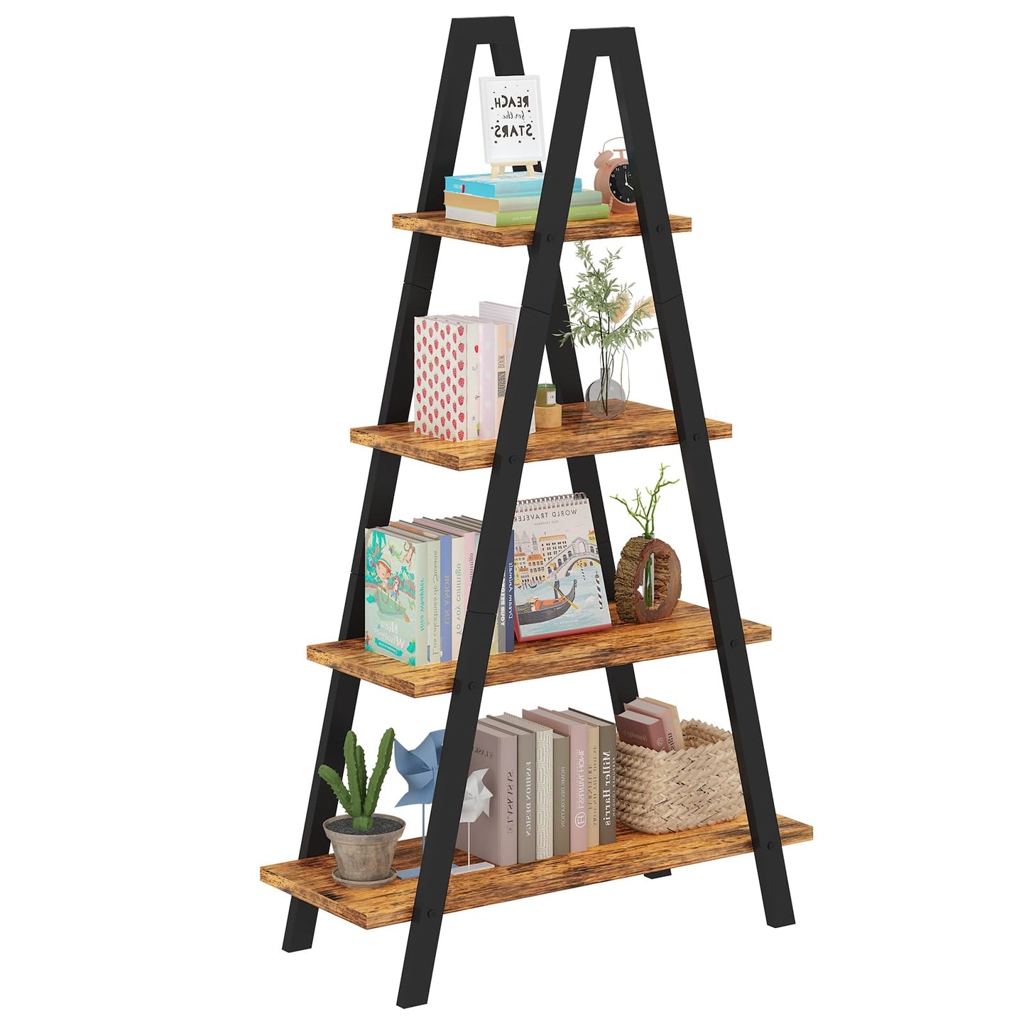 AWQM 4-story A-frame, industrial metal vertical ladder frame