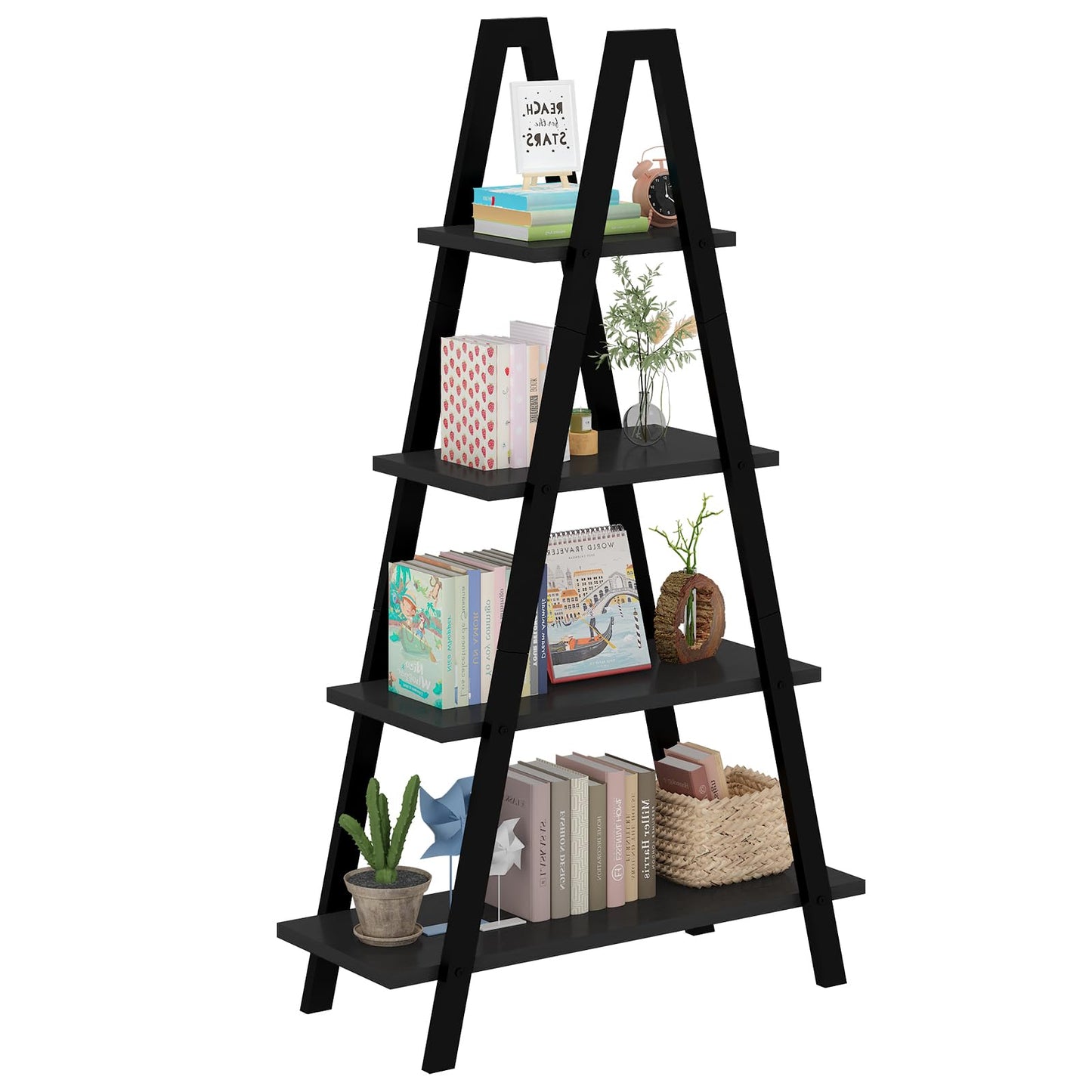 AWQM 4-story A-frame, industrial metal vertical ladder frame