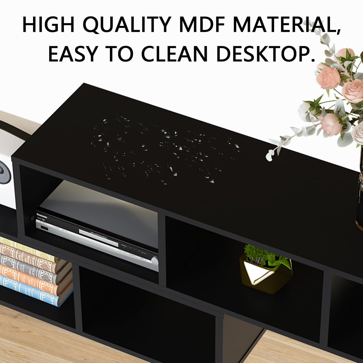 AWQM TV cabinet base frame, 2 piece cube bookshelf freestanding tv cabinet base frame