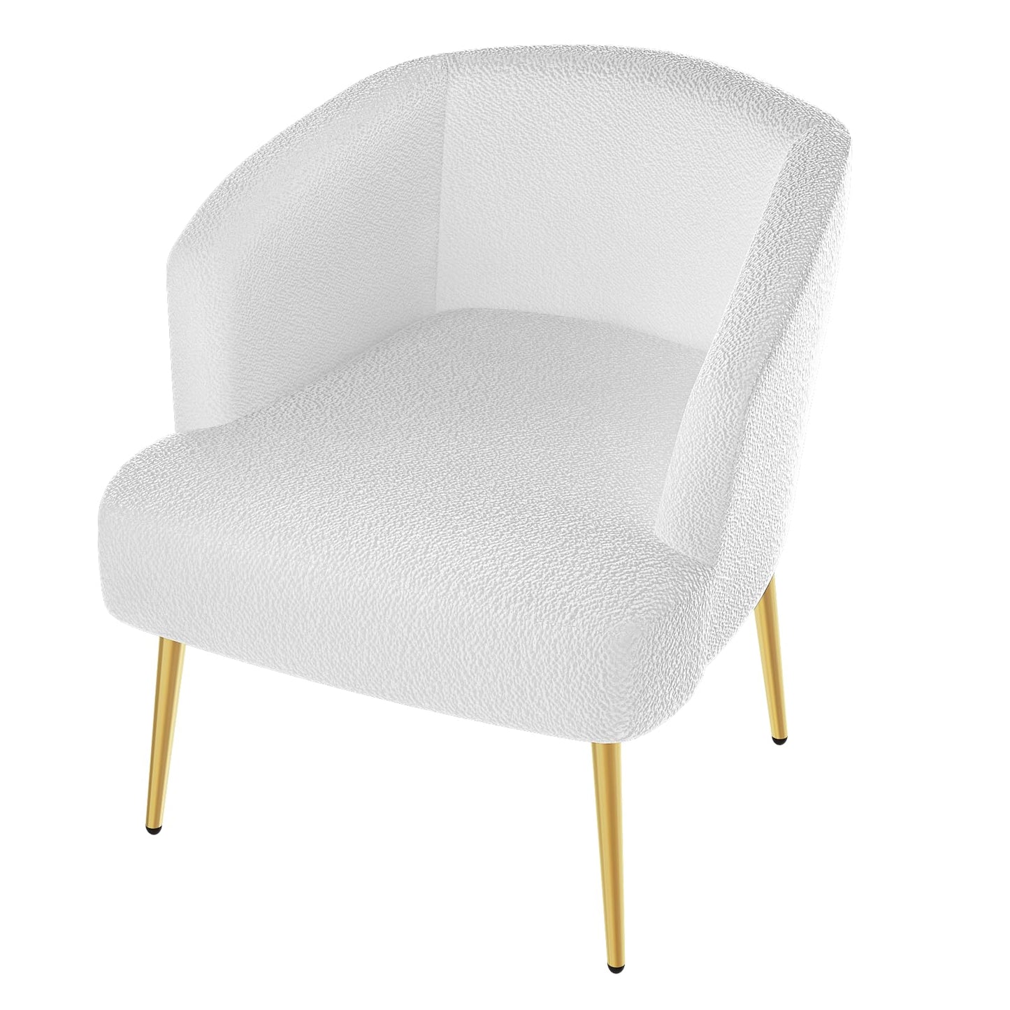 AWQM Sofa Chair with Armrests and Gold Legs