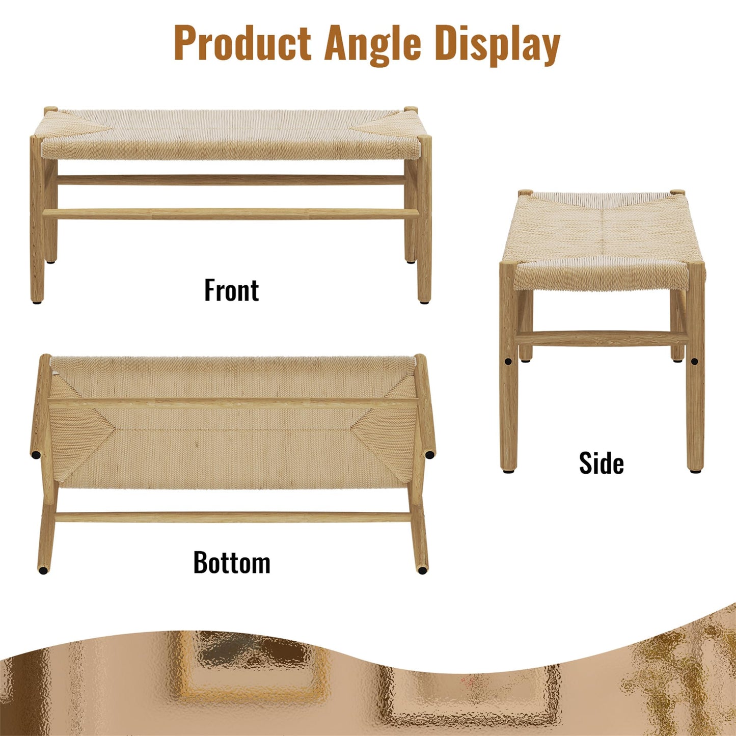AWQM Entryway Storage Bench