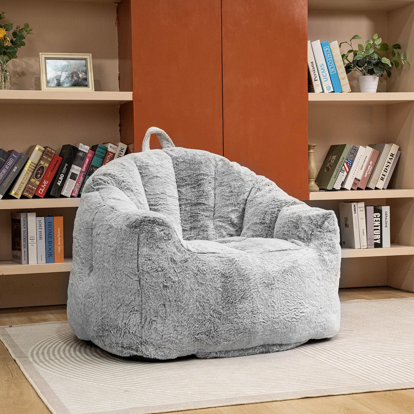 AWQM Giant Bean Bag Chair Stuffed Bean Bag Sofa with Stuffing