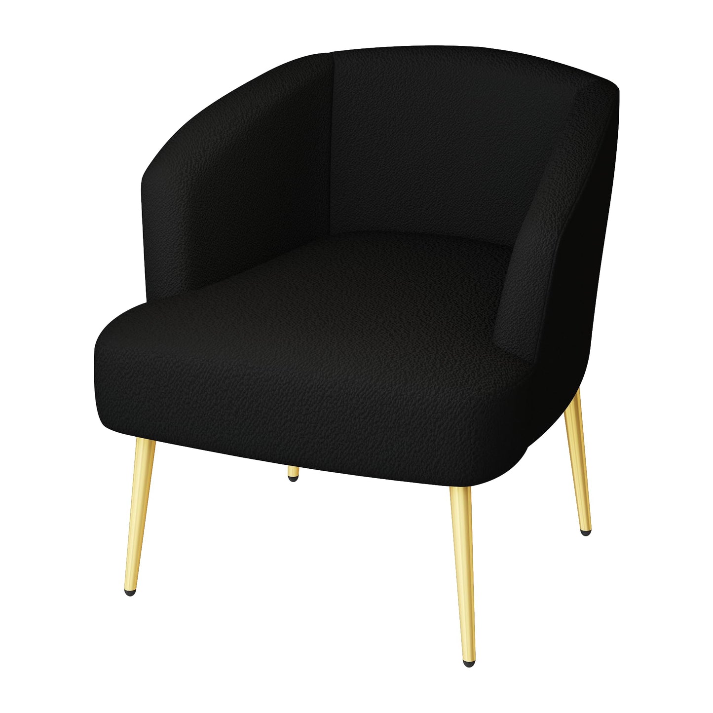 AWQM Sofa Chair with Armrests and Gold Legs