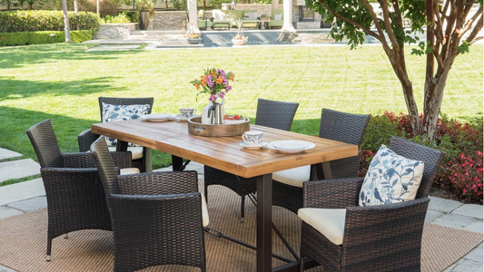Dining Alfresco: Elevate Your Outdoor Dining Experience with AWQM's Stunning Outdoor Dining Table Sets