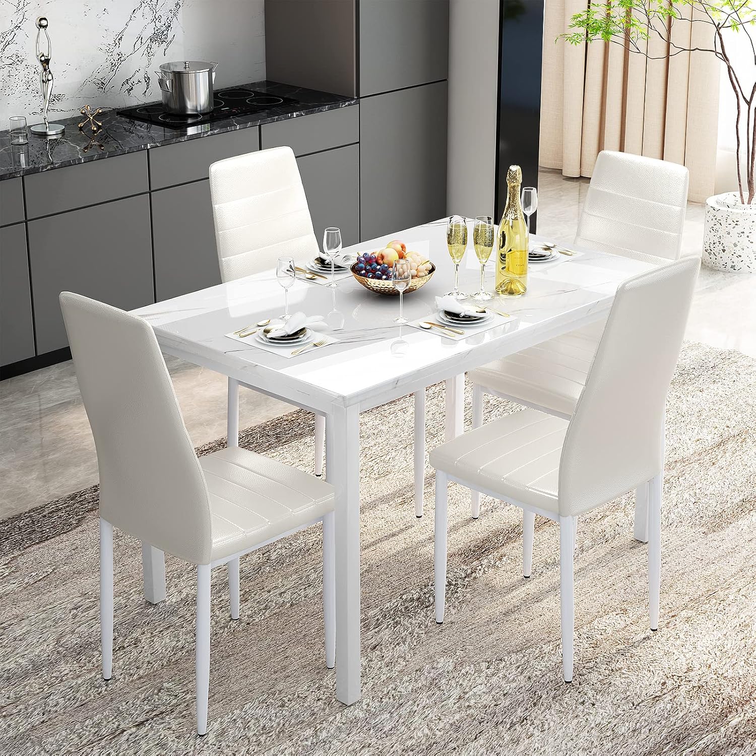 Four stool dining table