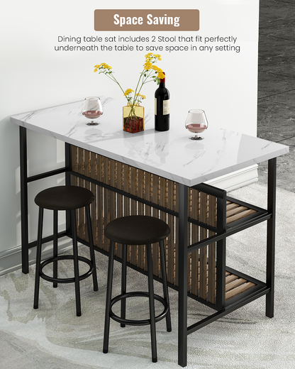 AWQM Marble Kitchen Island