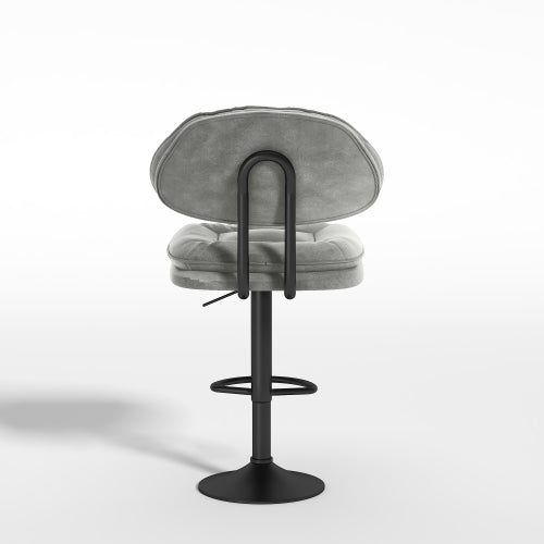 AWQM Modern Wine Back Upholstered Bar Stool Ergonomic