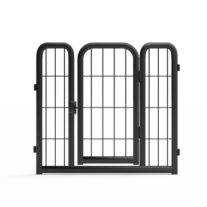 AWQM Outdoor Dog Fence, 8 Panel Dog Fence 31 Inch Small Dog Pet Fence