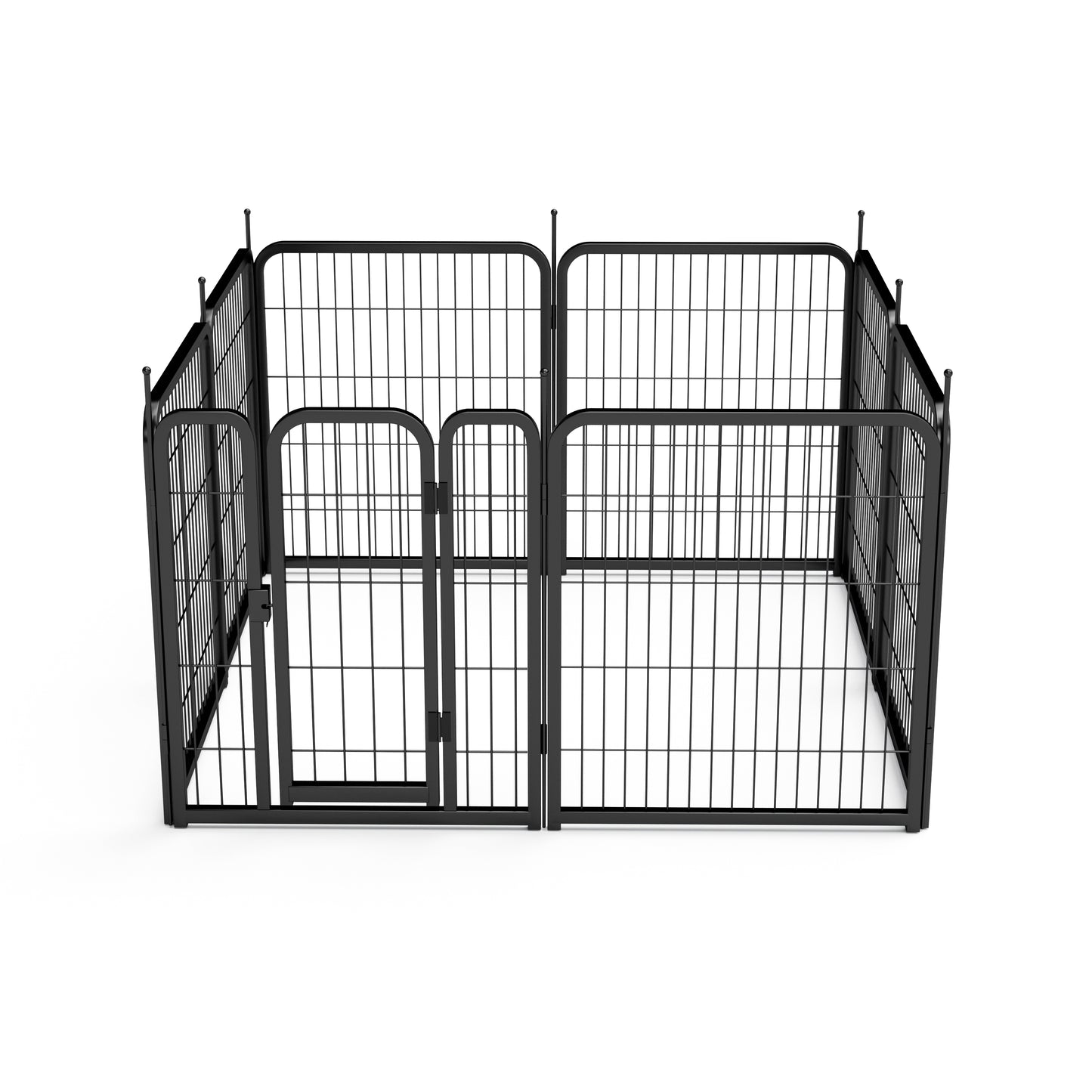 AWQM Outdoor Dog Fence, 8 Panel Dog Fence 31 Inch Small Dog Pet Fence