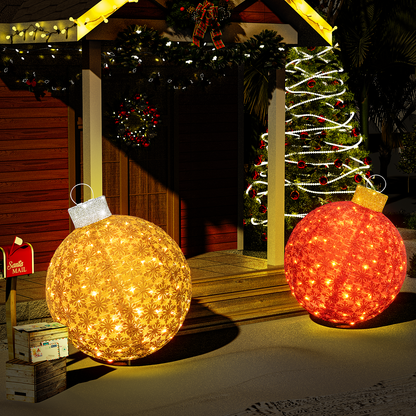 AWQM 2 Light Up Pop Up Retractable Christmas Decorations