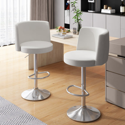 AWQM Bar chair high-grade modern leather bar chair swivel height adjustable