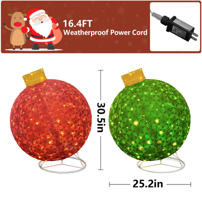 AWQM  2 Piece Light Up Pop Up Christmas Decorations Outdoor Holiday Decorations