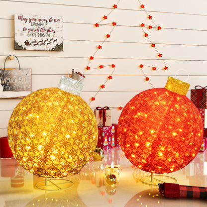 AWQM 2 Light Up Pop Up Retractable Christmas Decorations