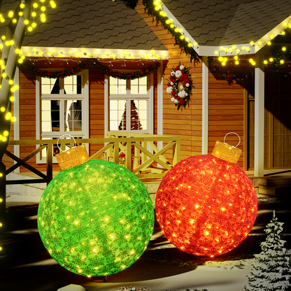 AWQM 2 Light Up Pop Up Retractable Christmas Decorations