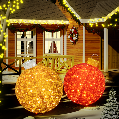 AWQM 2 Light Up Pop Up Retractable Christmas Decorations