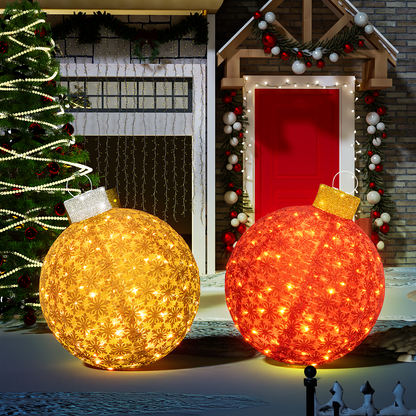 AWQM 2 Light Up Pop Up Retractable Christmas Decorations