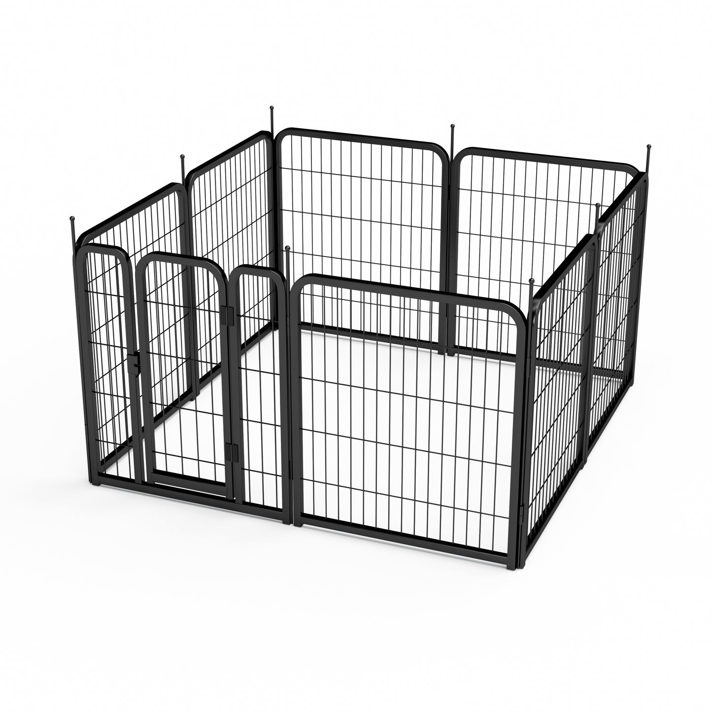 AWQM Outdoor Dog Fence, 8 Panel Dog Fence 31 Inch Small Dog Pet Fence