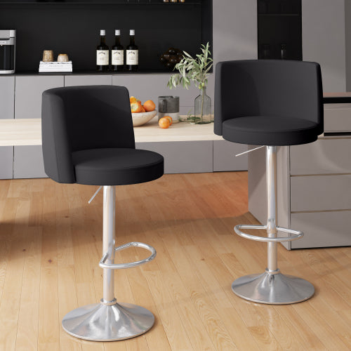 AWQM Bar chair high-grade modern leather bar chair swivel height adjustable