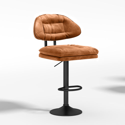 AWQM Modern Wine Back Upholstered Bar Stool Ergonomic