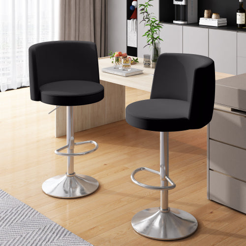 AWQM Bar chair high-grade modern leather bar chair swivel height adjustable