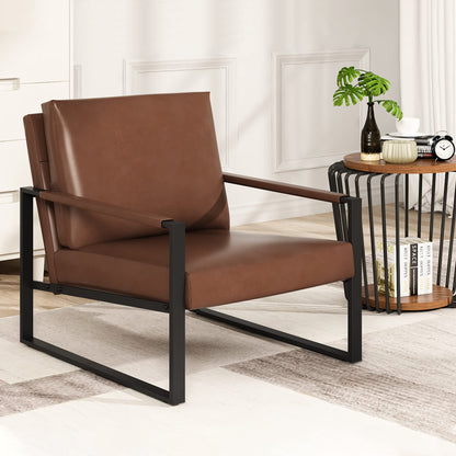 AWQM Modern PU Leather Armchair